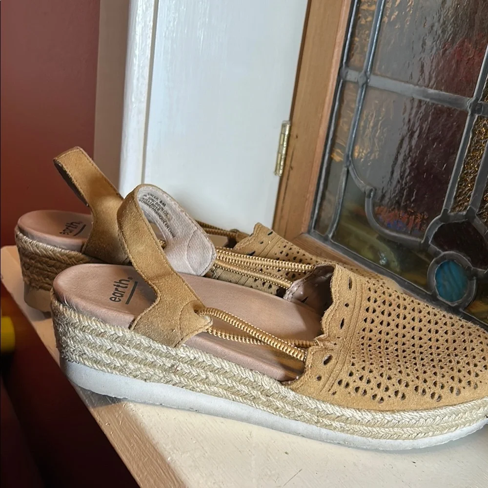 Earth Tan Espadrilles Casual Slip-On